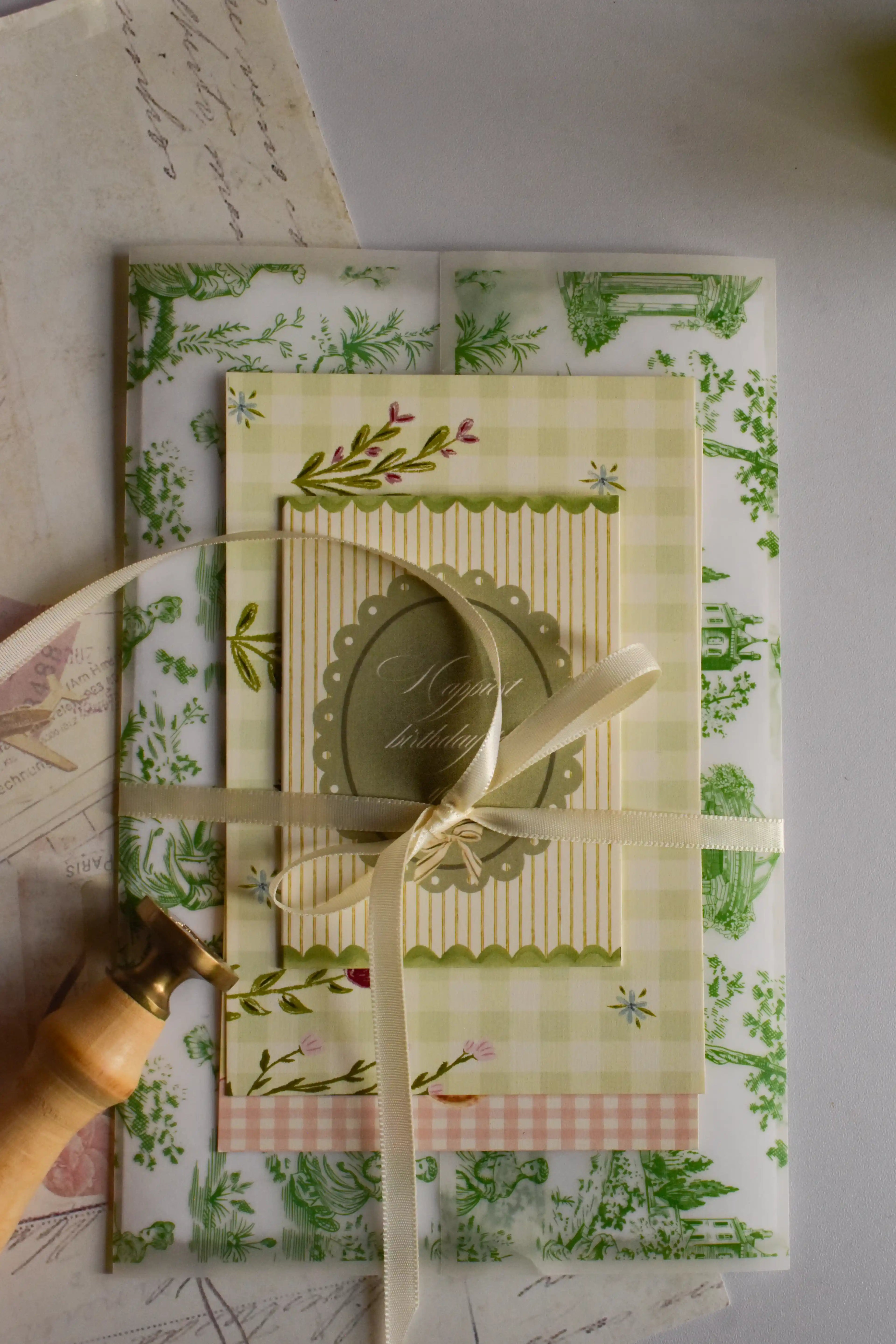 Curated birthday bundle featuring postcards, greeting card and Forest Fairy letter.