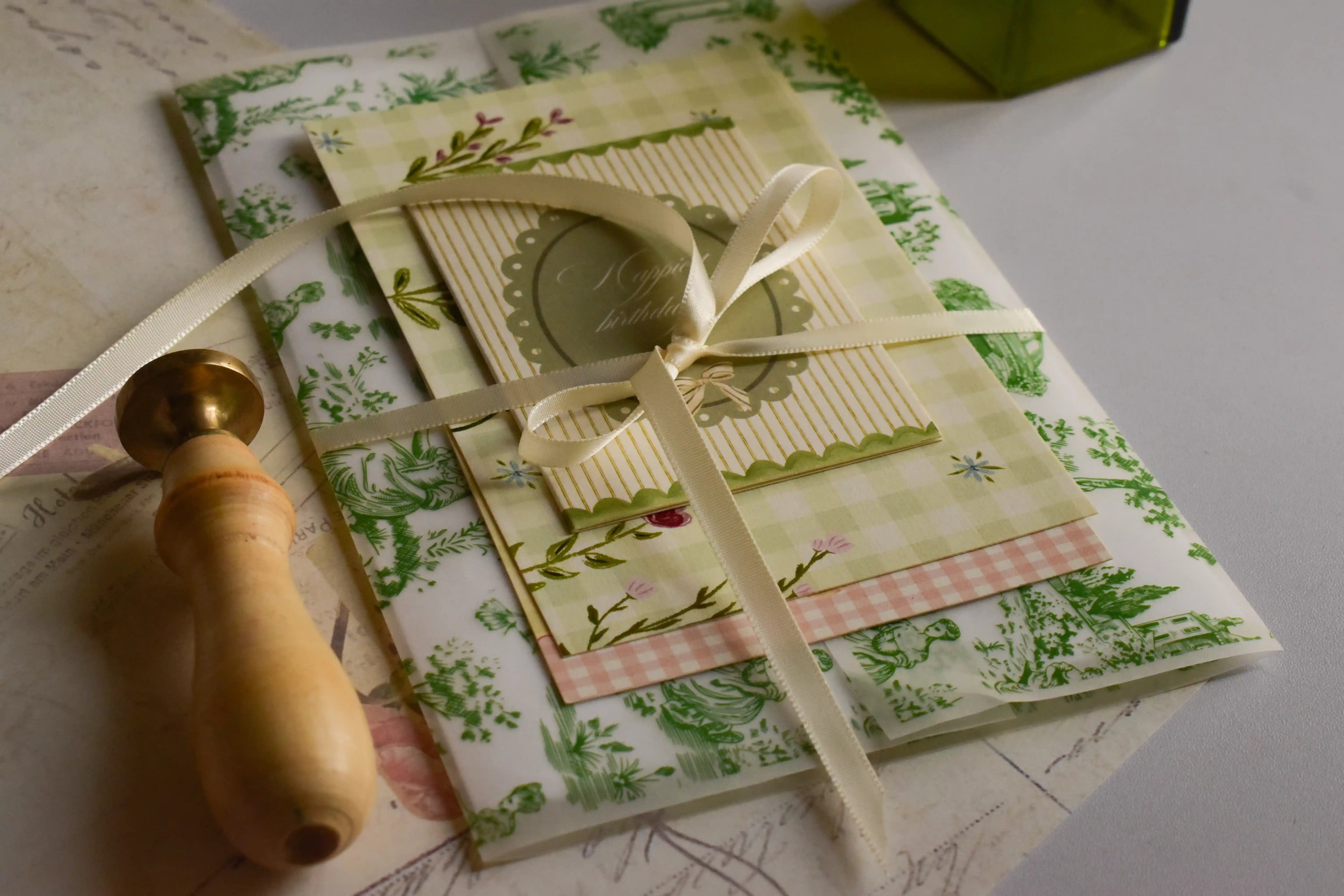 Aesthetic birthday stationery collection inspired by gardens, letters and keepsakes.