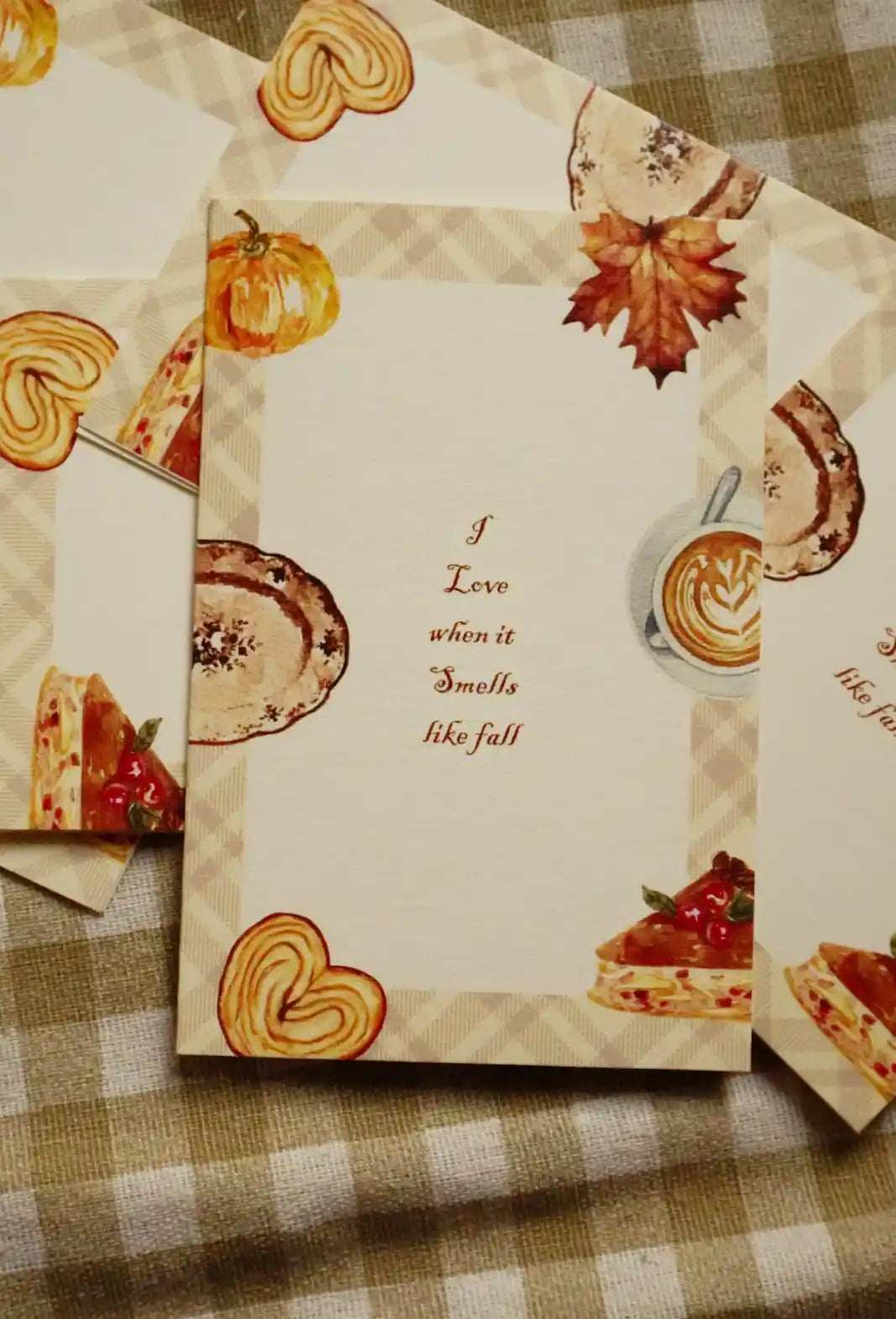 Autumn Whispers Greeting Card | 4 × 6 Inch Autumn Card with Maroon Envelope
