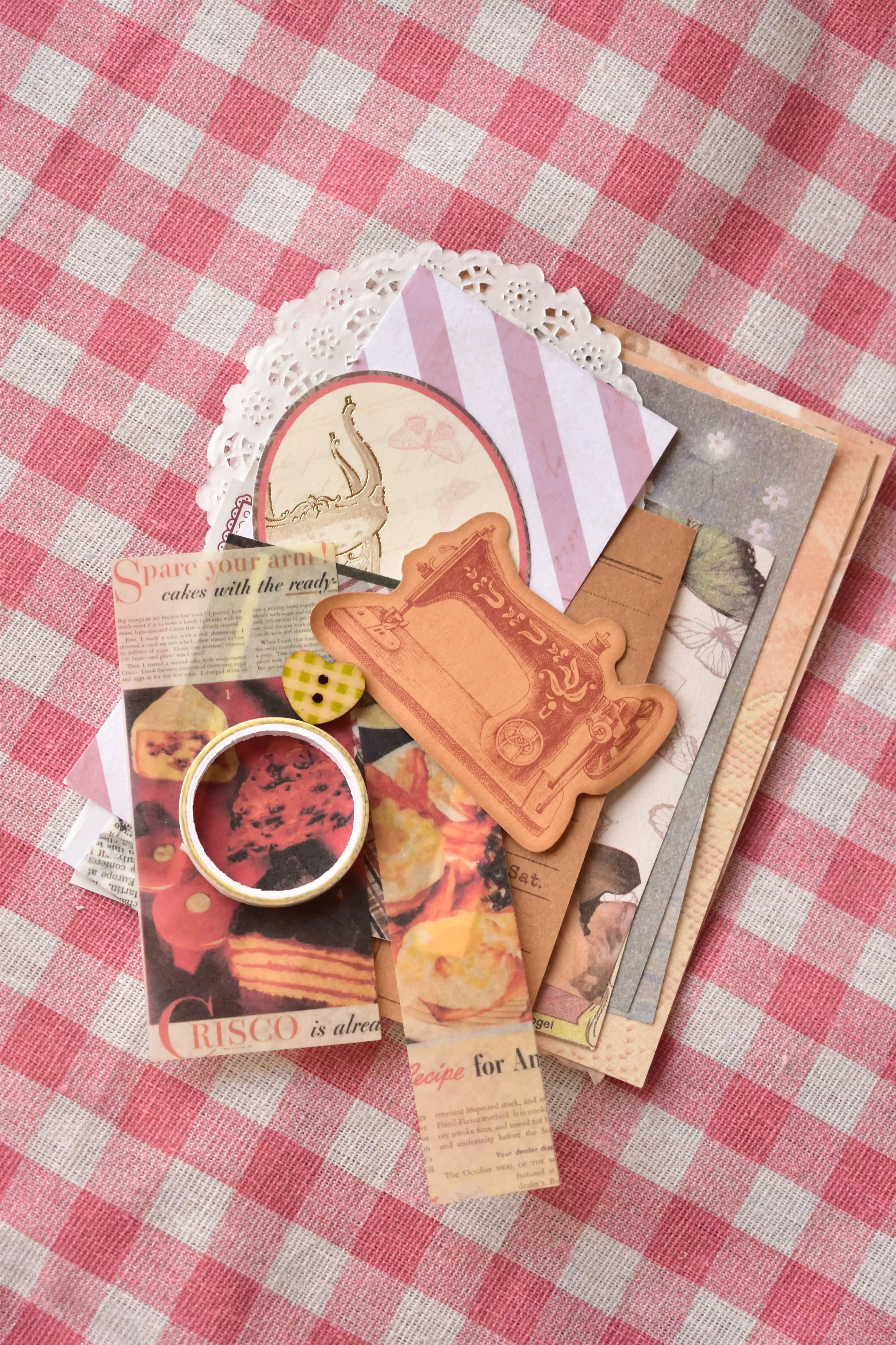 Set of four vintage butterfly papers with scientific and artistic illustrations in brown, orange, and black tones.