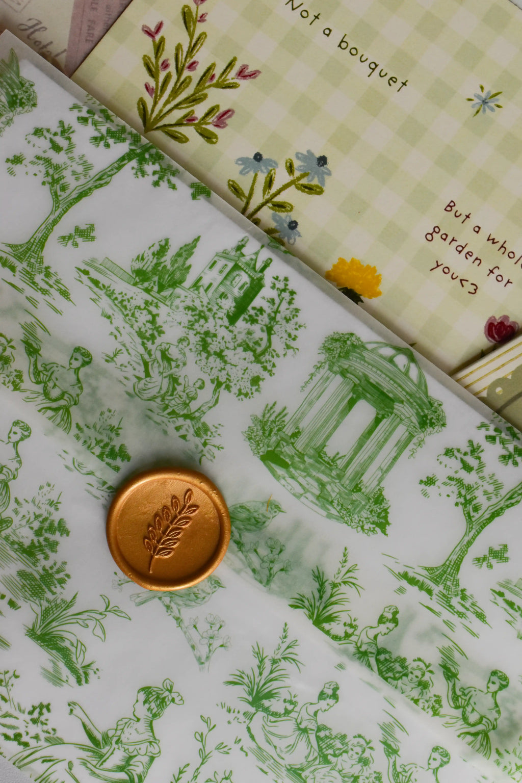Meaningful birthday gift featuring postcards, greeting card and vintage-inspired letter.