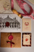 Berry Sweet Birthday Bundle displayed with vintage-inspired paper goods, postcards and birthday cards.