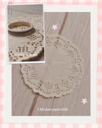 Highlights "One spring washi tape" alongside "1 Medium paper doily".