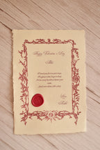 A personalized vintage love letter is shown as a romantic Valentine keepsake.